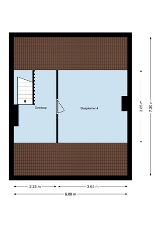 Floorplan - Palestrinastraat 6, 4614 BG Bergen op Zoom